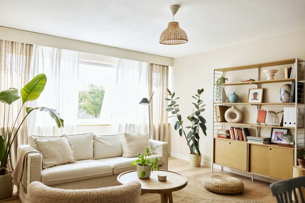 Complete interior painting project featuring smooth wall finishes, modern neutral colors, and detailed trim work for a fresh contemporary look.