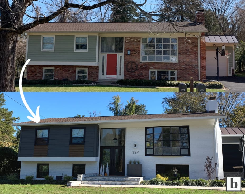 Exterior house painting transformation with durable weather-resistant coatings and enhanced curb appeal.
